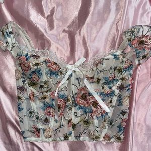 Victoria secret corset floral 32C